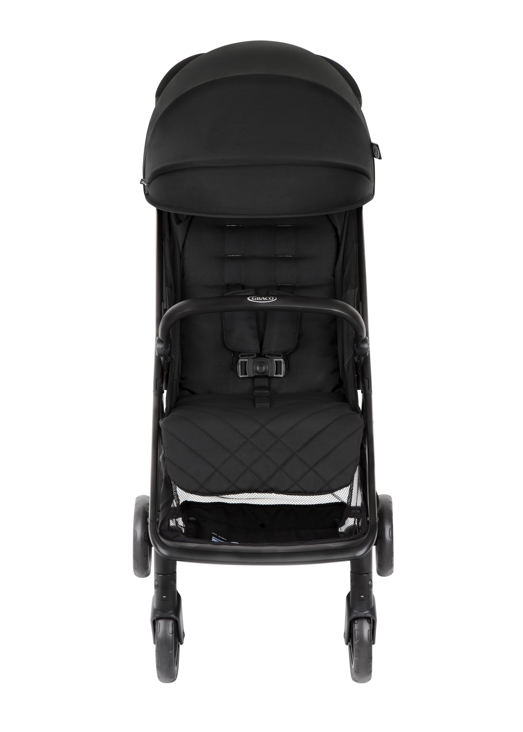 Graco - Myavo Silla de paseo ligera y de plegado rápido, desde el nacimiento hasta los 4 años aprox. (22 kg), con cubierta para la lluvia, color Midnight