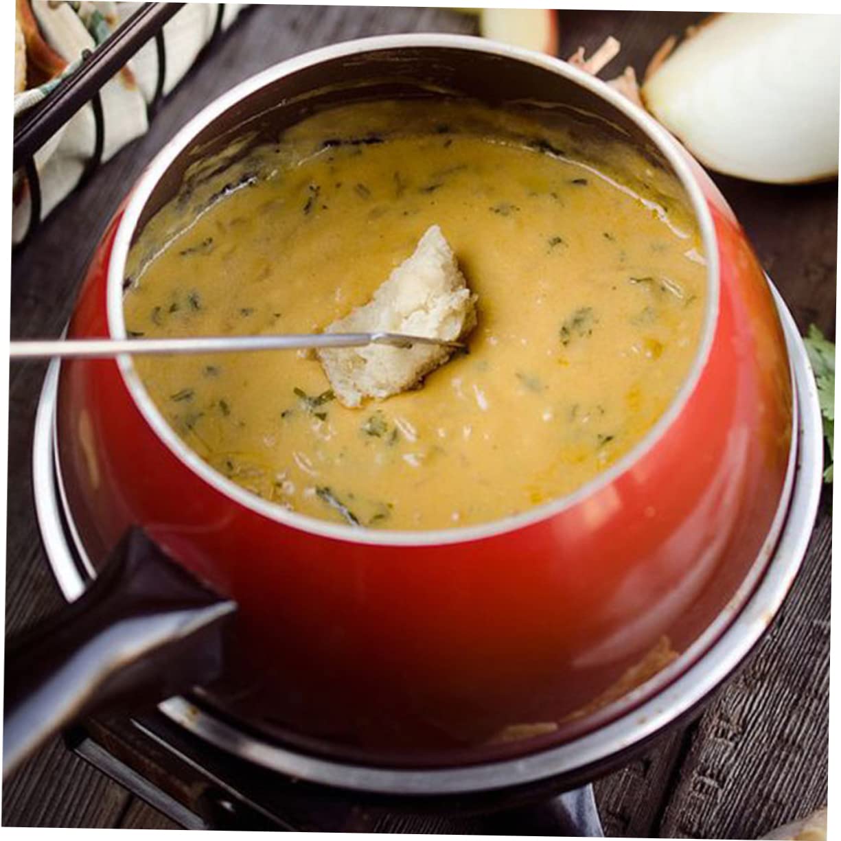 MOLUCKFU Dining Forks Stainless Steel Cheese Fondue Forks Plastic Handle Perfect for Fondue Dinner and Bbq Random Color