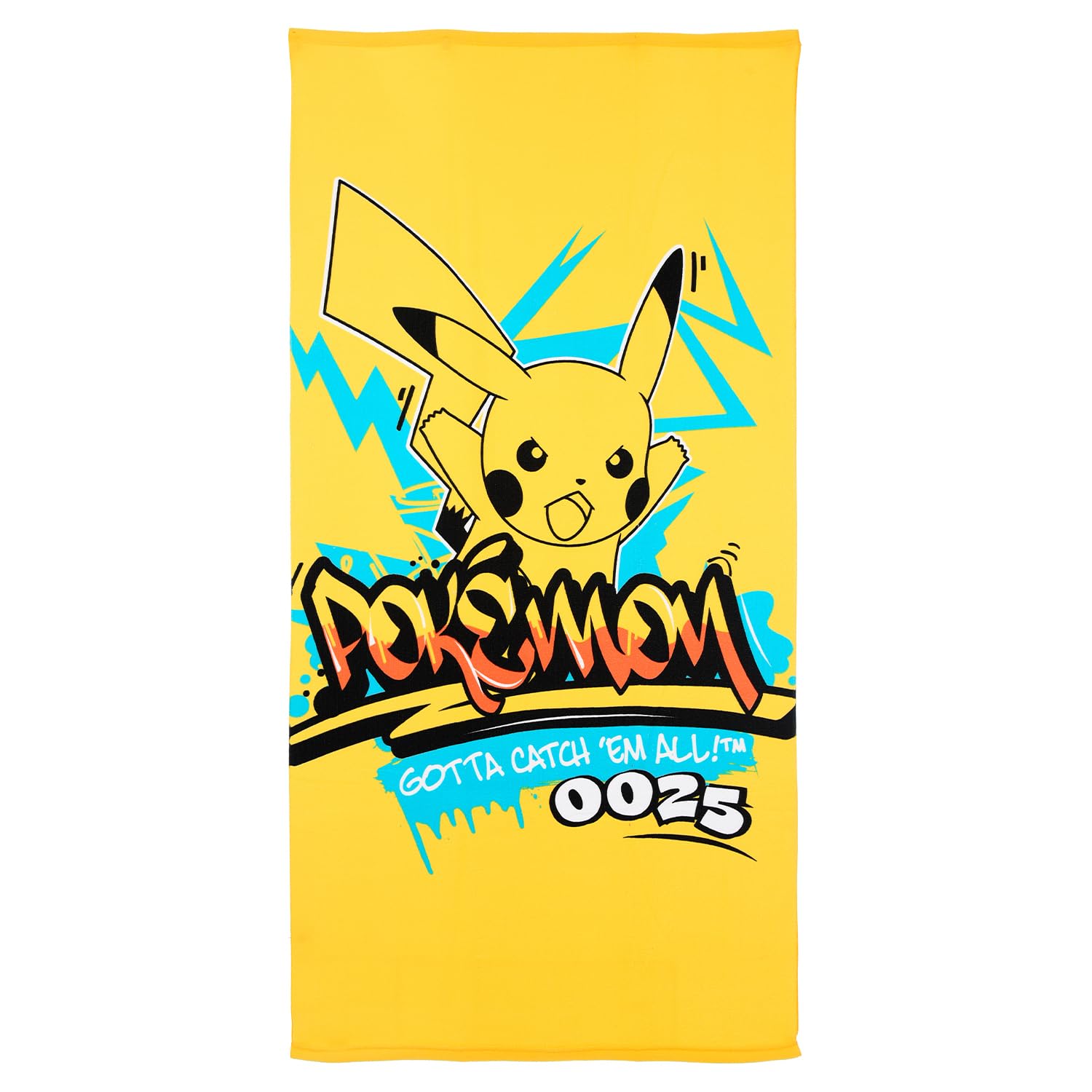 Pokémon Bath Towel 70 x 140 cm, Pikachu Beach Towel for Children Boys Large Bath Towel for Beach Pool Swimming Pool Holiday