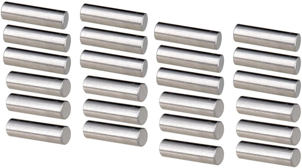 24 Pcs Alnico 5 Pickup Polepiece Pickup Magnet Slug Rods 15mm+18mm