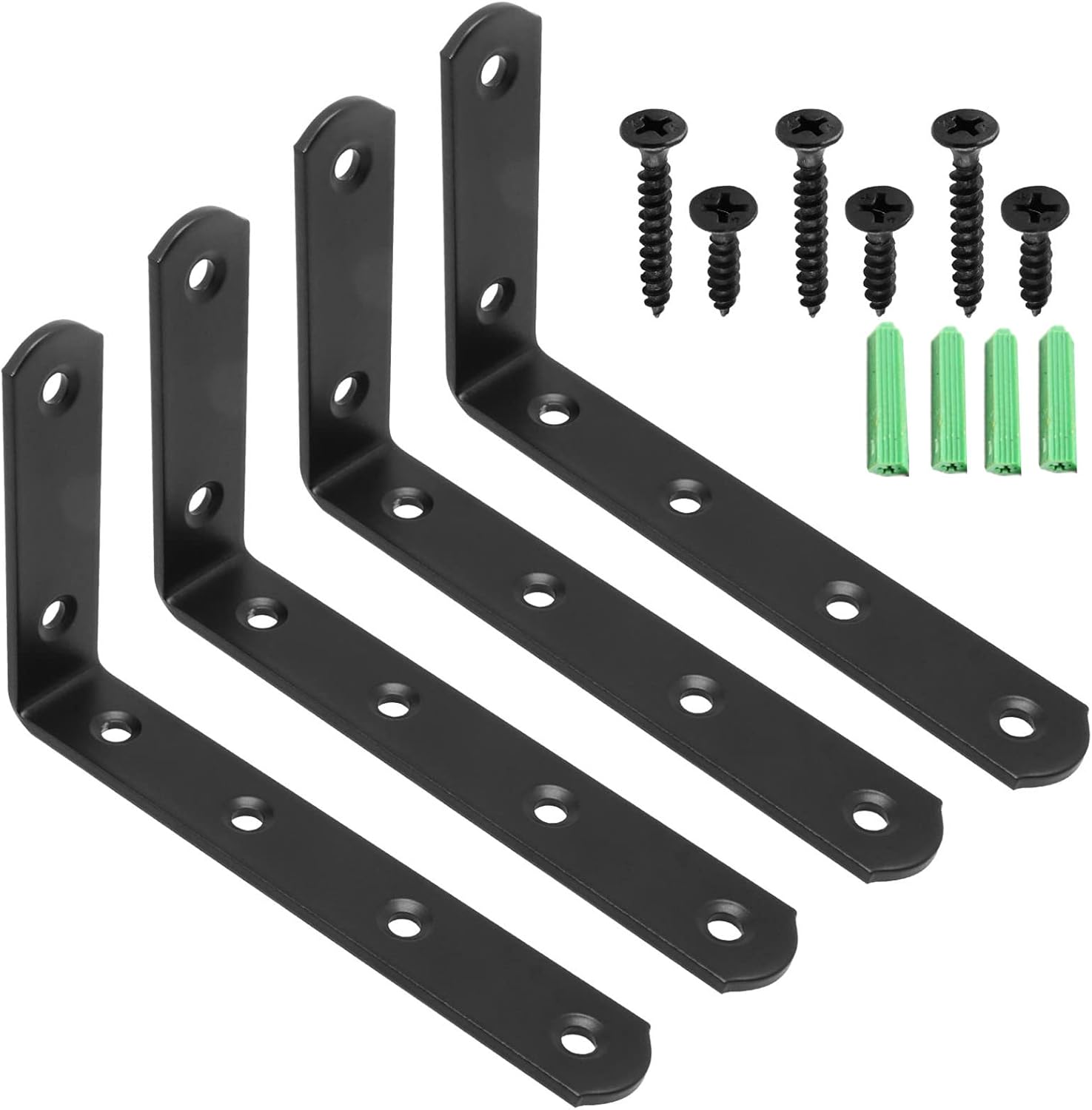 YuGtcen L Bracket, 4 Pcs Corner Brace Stainless Steel