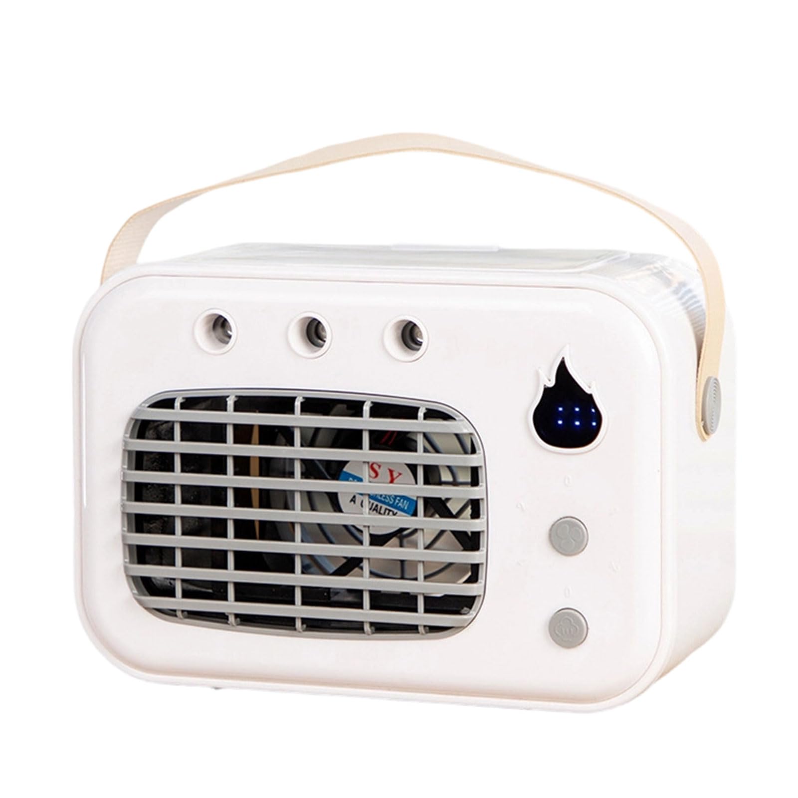NMFLAB Quiet Tabletop Air Refrigerator with ABS Housing and Carrying Handle for Indoor Spaces Portable Evaporative Cooler