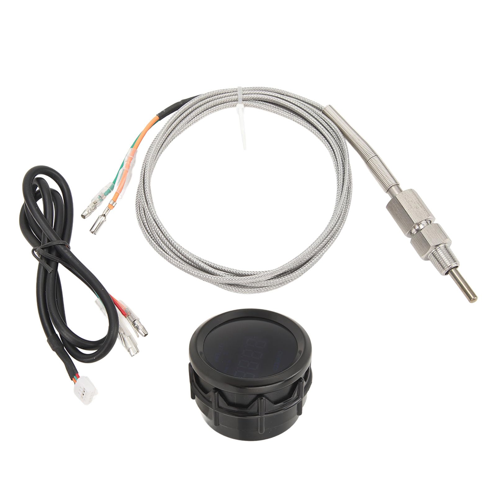 Indicatore di Temperatura del Gas di Scarico Indicatore EGT con Sensore Ad Alta Precisione Universale Adatto 52mm 12V per Auto
