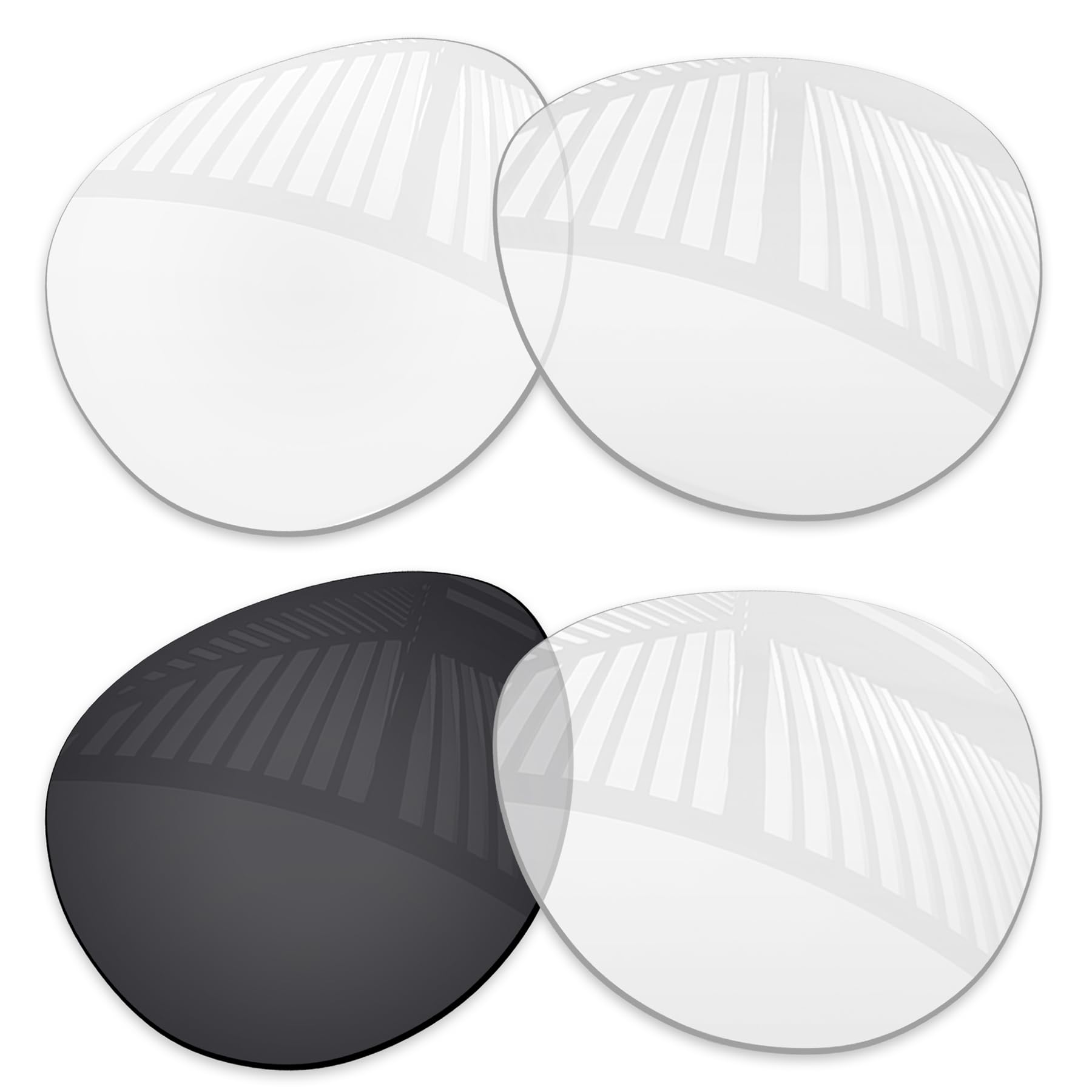 Lentes de repuesto con protección UV para RayBan Meta Headliner RW4009F 51 mm, marco de gafas de sol - HD transparente y fotocromático no polarizado