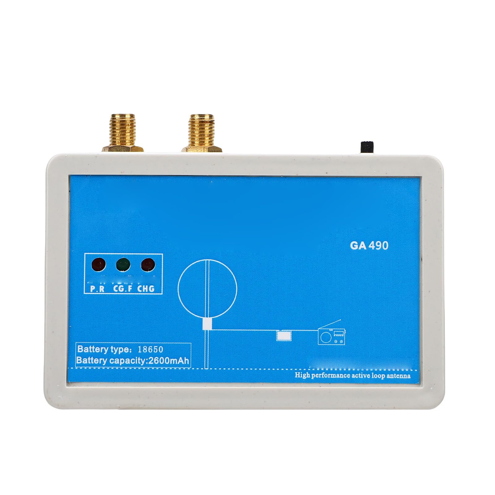 Bewinner Ad Anello Attiva 100kHz-179MHz MW SW Radio Ad Onde Corte per Esterni con Batteria da 2600mAh, Anello SDR Portatile per Desheng TEF6686, 19,7 Pollici / 50 Cm (15M)