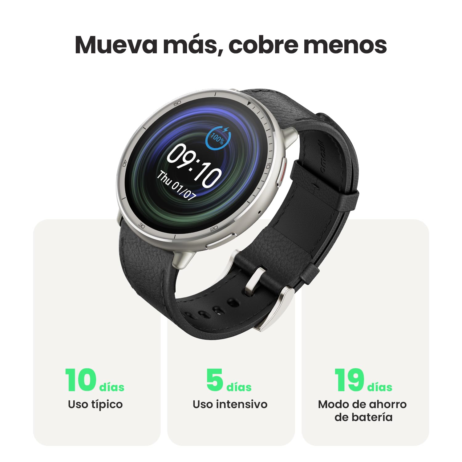 Amazfit Active 2 Reloj Inteligente Hombre y Mujer, Pago NFC, AI,GPS & Mapas Gratis, Batería de 10 Días, Smartwatch con 160+ Modos Deportivos, Resistente al Agua 5 ATM, para Android & iPhone — view 4