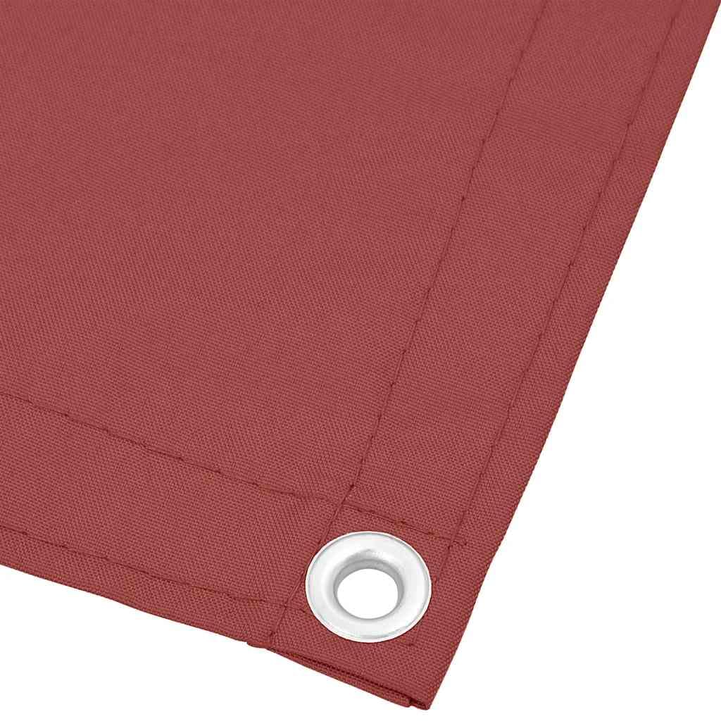 Brise-Vue de Balcon Terre Cuite 120 x 800 cm Canisse Occultant en Polyester Oxford Écran de Confidentialité avec Oeillets en Aluminium et Corde pour Terrasse Jardin