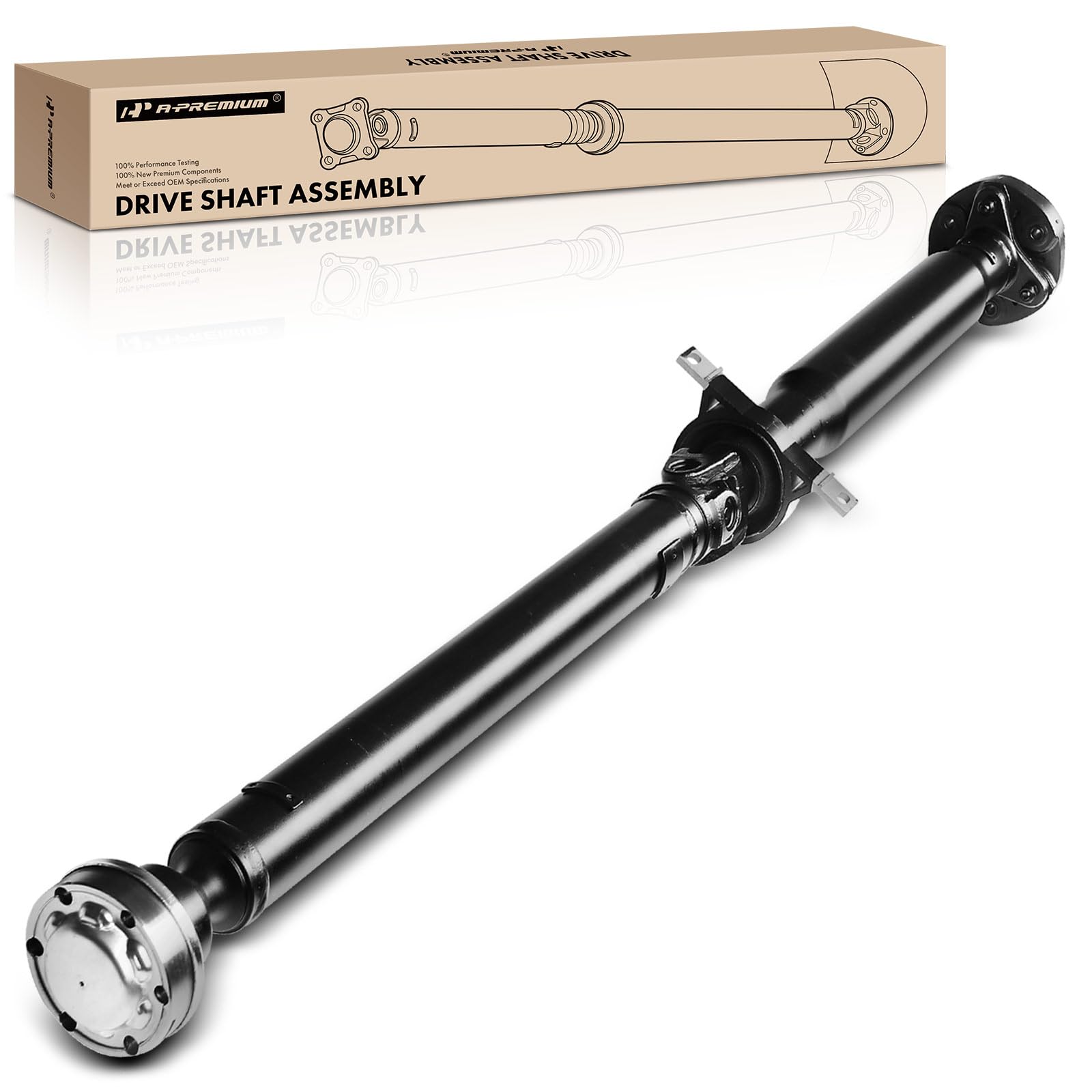 A-Premium Rear Complete Drive Shaft Prop Shaft Driveshaft Assembly Compatible with BMW 525xi 530xi 2006-2007, 528xi 535xi xDrive L6 3.0L, AWD Automatic Transmission, Replace# 26107557158