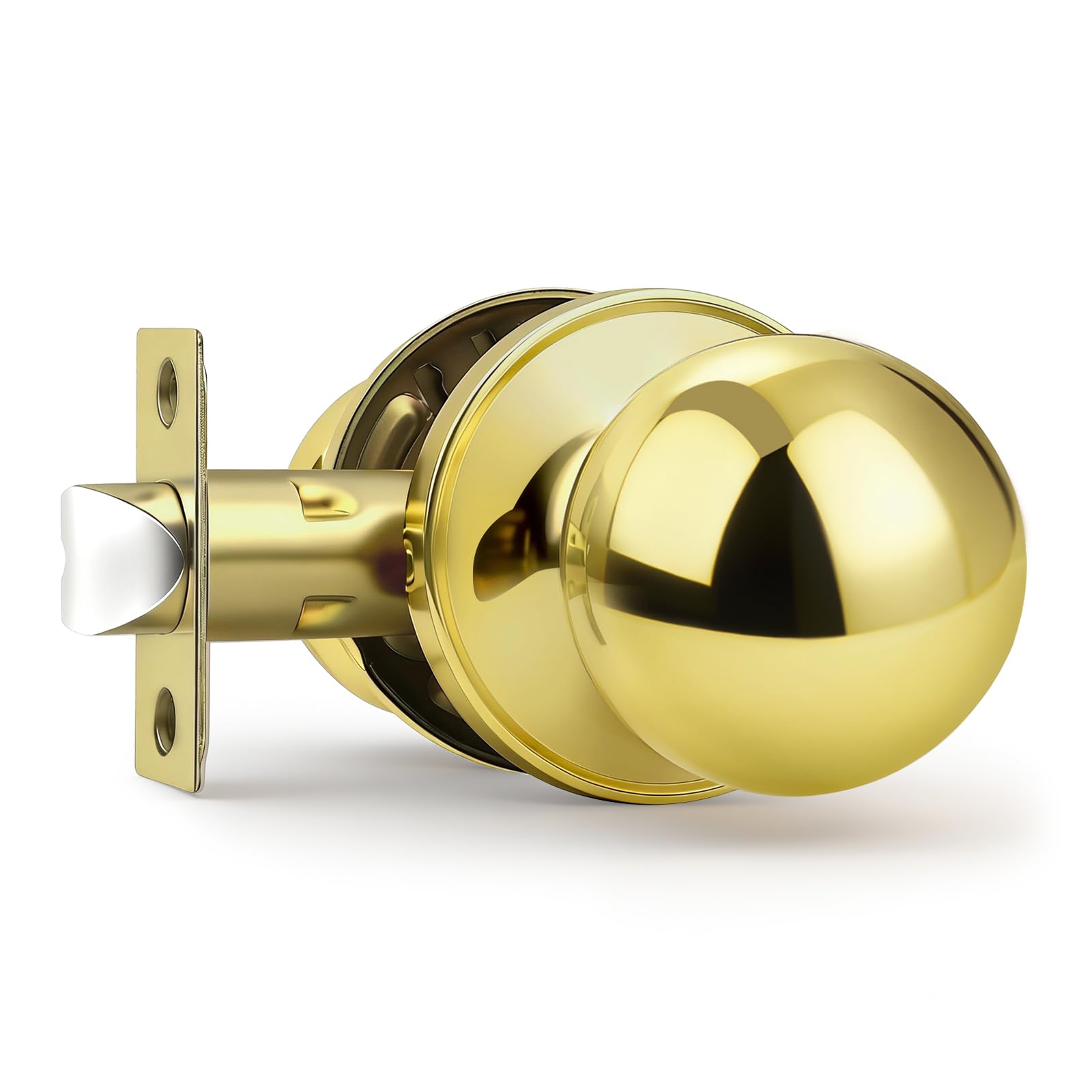 Brushed Nickel Door Knobs - Keyless Passage Locks -20