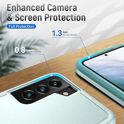 Miniatura 66 de Funda para Samsung Galaxy S21 Ultra (no para S21 Plus y S21), resistente a prueba de golpes, de grado militar, soporte de carga inalámbrica