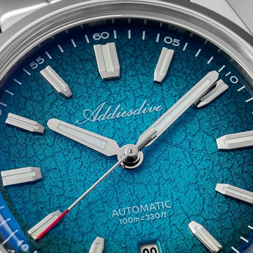 Image of ADDIESDIVE Mens Watch Automatic NH35 /8215 200M Luminous Easy to Read Dial Wrist Watch Minimalist Fashion Simple Watch Analog Date with Leather Strap and Bracelet