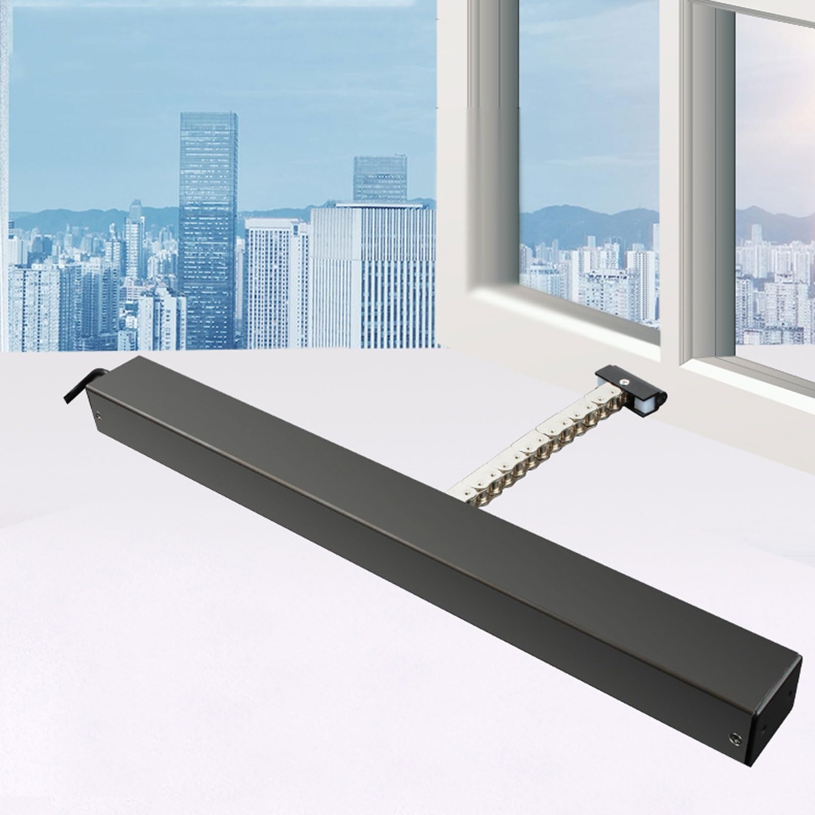 Apri finestra automatico a catena, 24 V CC, wireless, elettrico, scorrevole, attuatore con interruttore e telecomando, aiuto per disabili, 700 mm