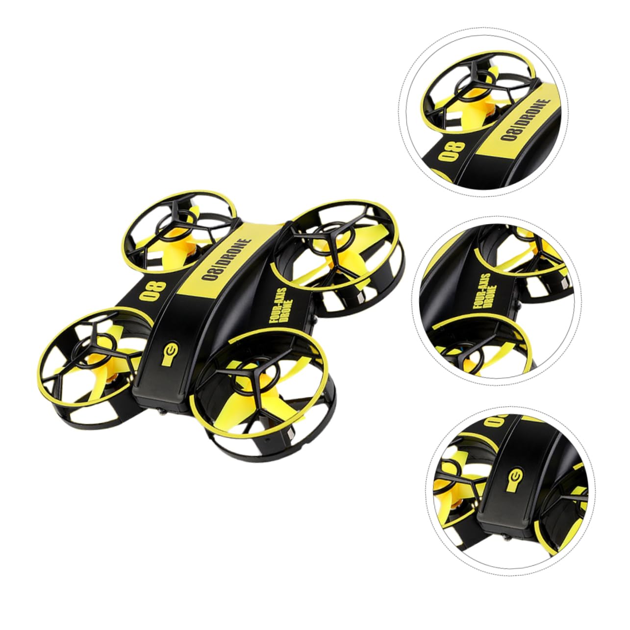 Mini Quadcopter z Wbudowanym Światłem Led Zdalnie Sterowany Dron z Funkcją Utrzymywania Idealny Dla Początkujących Zabawka Do Latania Dorosłych