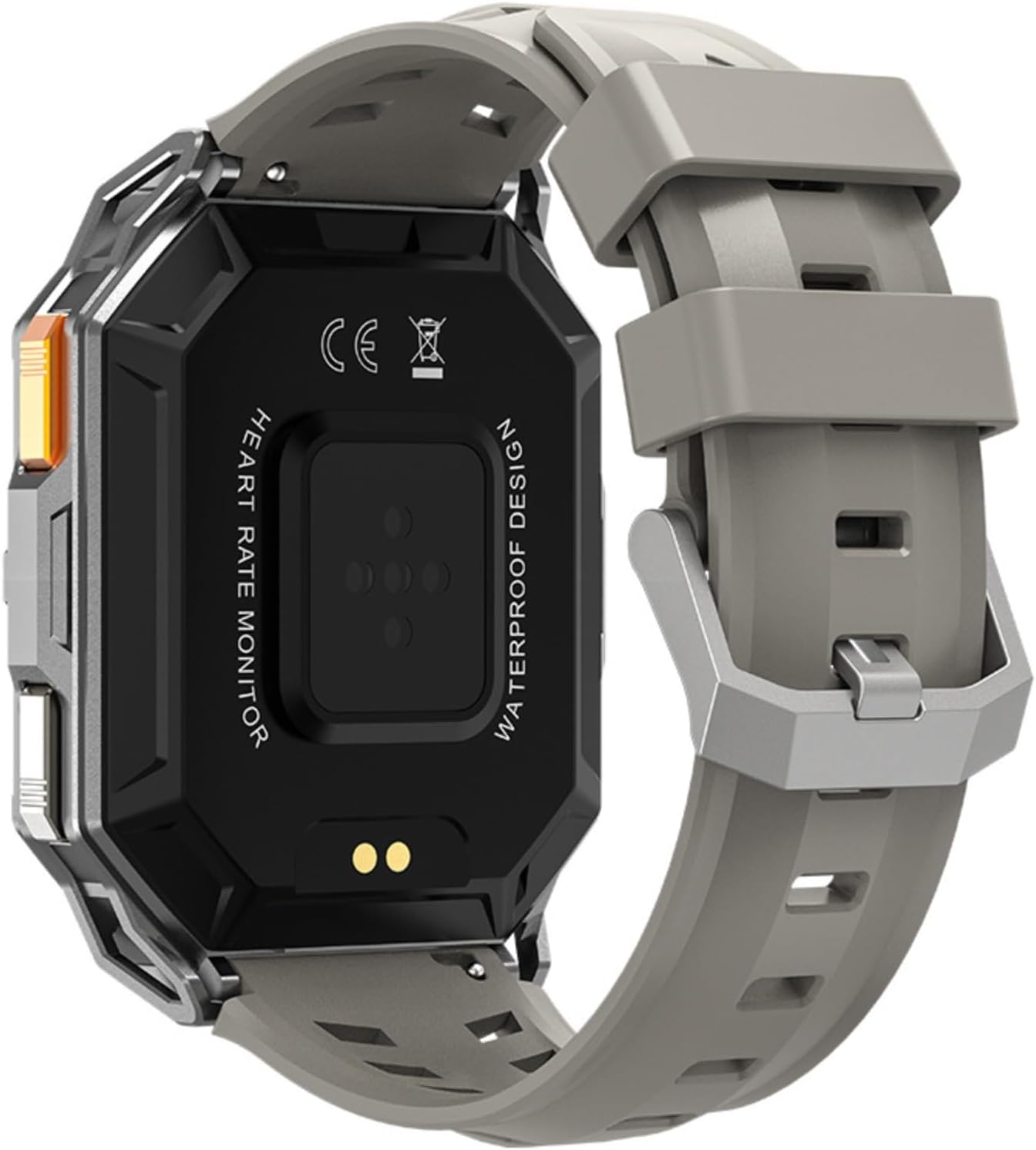 Back of X1Pro Smartwatch showing charging contacts