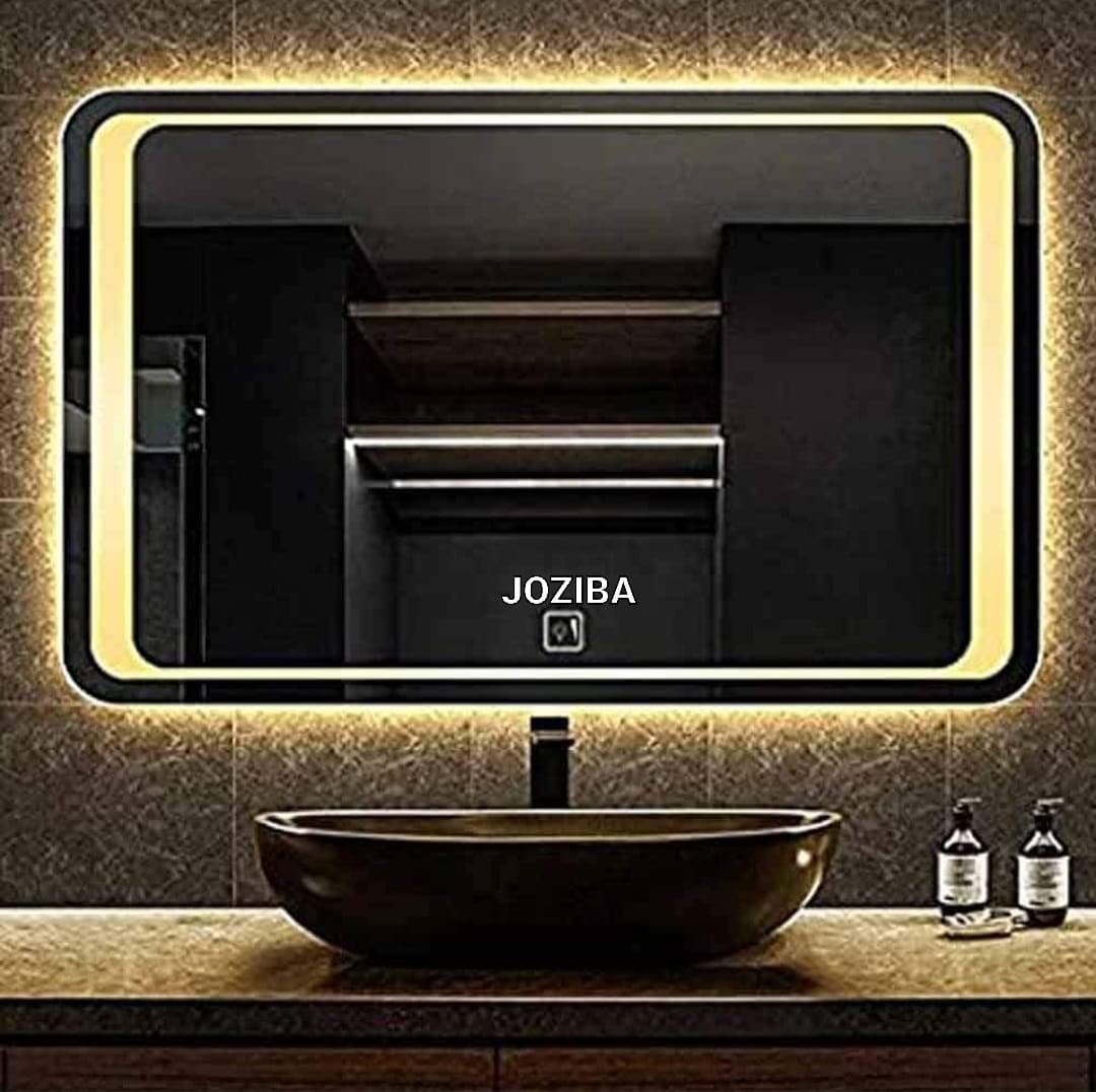 JOZIBA® Glass Wall Mounted Rectangular Backlit Led Light Mirror(18 x 24 Inch_03,Triple Light, Vertical Design, Unframed) (B09NW64DLF) Amazon Price History, Amazon Price Tracker