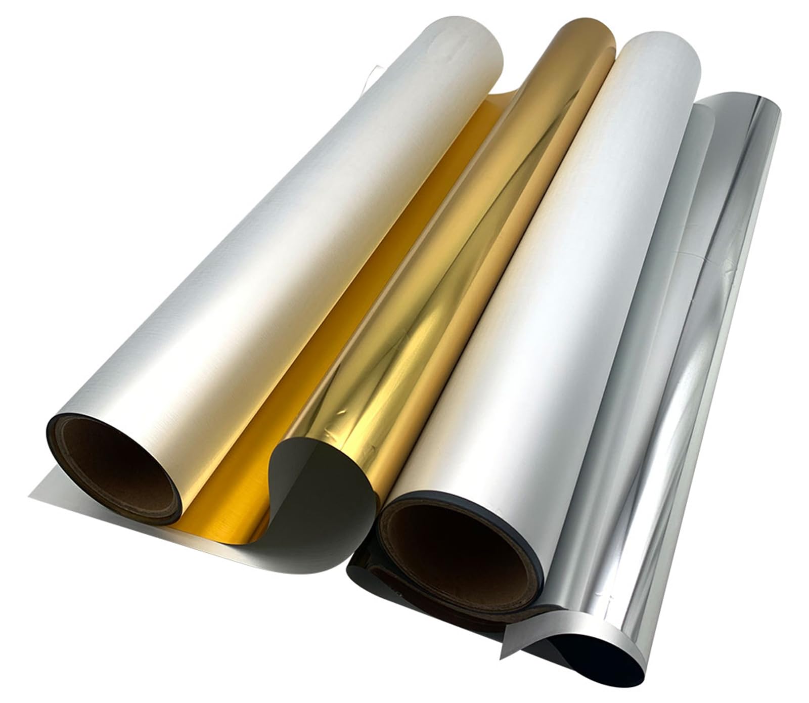H-E DTF Pellicola di trasferimento DTF 33 cm x 20 m lamina d'oro DTF pellicola di trasferimento DTF oro argento, pellicola di trasferimento DTF (oro)