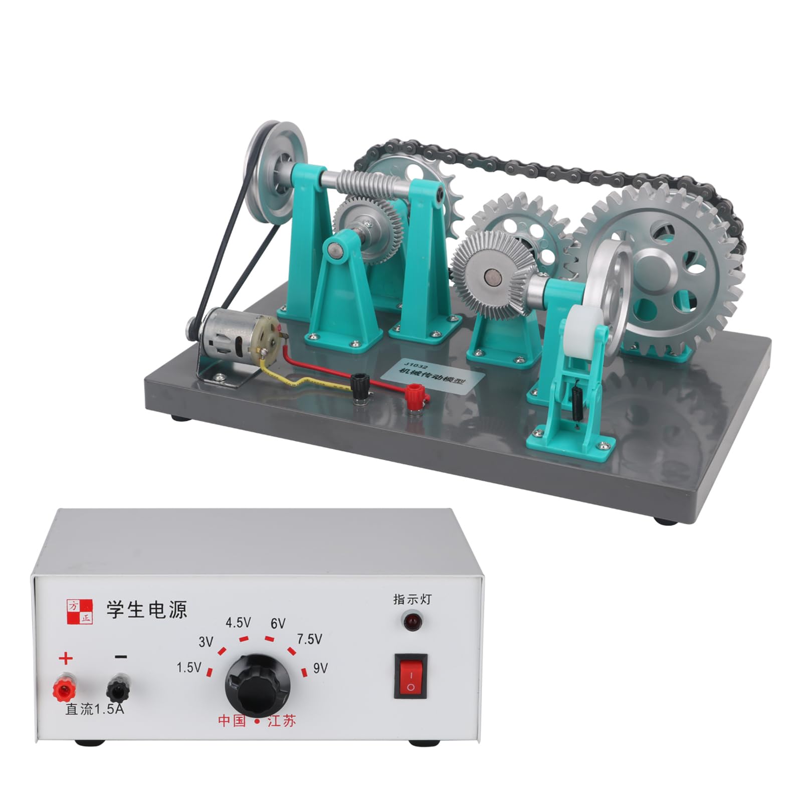 Modelo De Transmisión Mecánica, Instrumento De Enseñanza De Demostración Electromecánica con Fuente De Alimentación, Efecto De Demostración Claro E Intuitivo, Operación Simple.