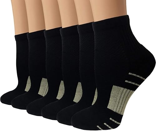 Calcetines de compresión para fascitis plantar de cobre para hombres y mujeres 36 pares de soporte de arco calcetines tobilleros para atletismo y