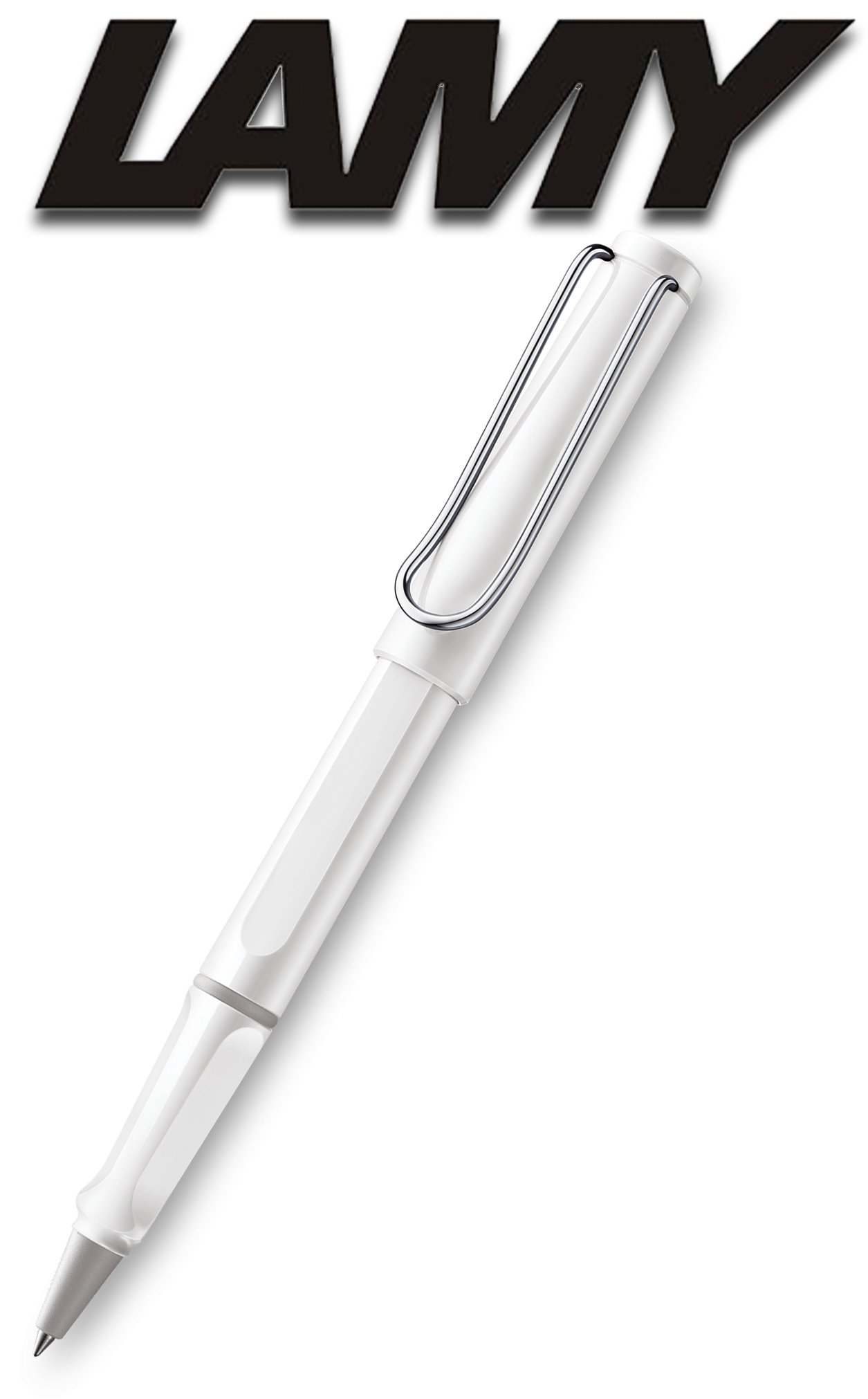 Lamy Safari Set [Füller + Kugelschreiber + Tintenroller + Bleistift] (inkl. Ersatzminen + Patronen, Weiß - White)