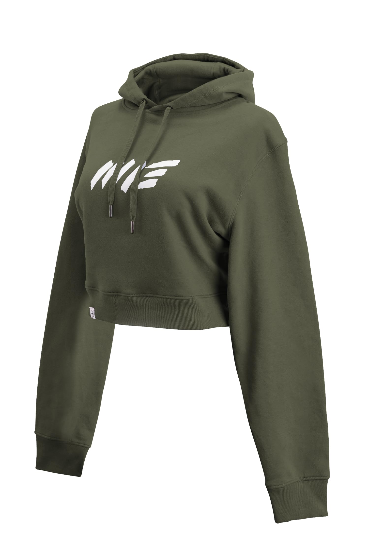 Manufaktur13 Oversize Crop Hoodie - Kapuzenpullover, Cropped Sweatshirt, Crop-Top Pullover für Damen/Frauen, Kordeln aus Metall, Bolero