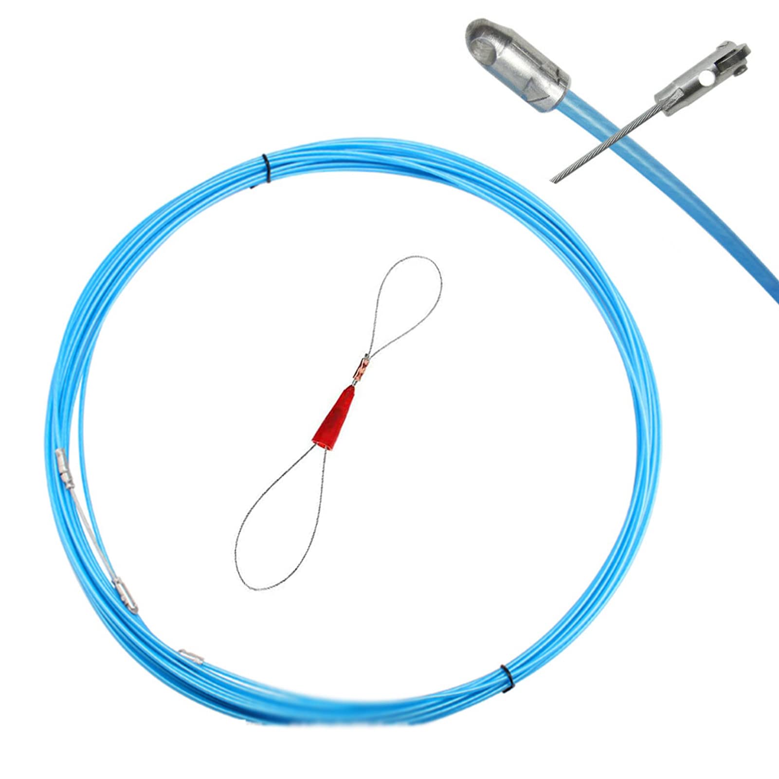 Amazon.co.jp: 通線ワイヤー15m ロッド径 3.0mm 通線ワイヤー 配線通し