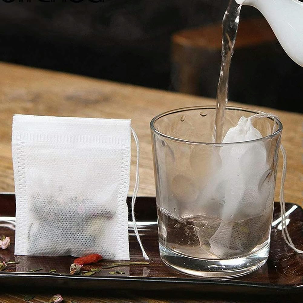 1000/2000 Pezzi di bustine di tè di Carta Filtro bustine di tè monouso per infusore di tè Sfuso bustine di tè di caffè bustine di tè vuote con spago Sigillo guaritore