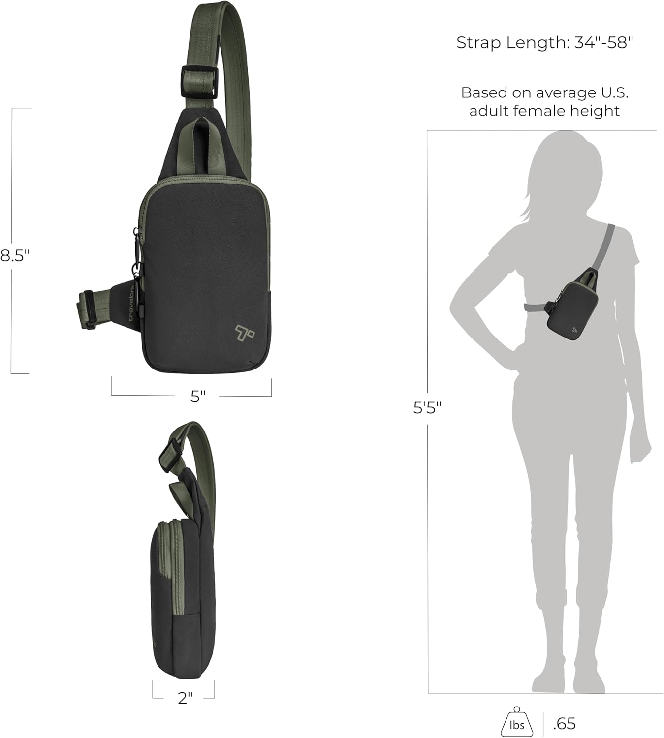 Travelon Anti-Theft The Voyages Compact Sling