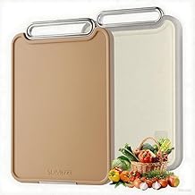 Stainless Steel Cutting Board Double Sided 304 Steel & Food-Grade PP, for Meat and Kitchen, Non-Slip 16”×11”
