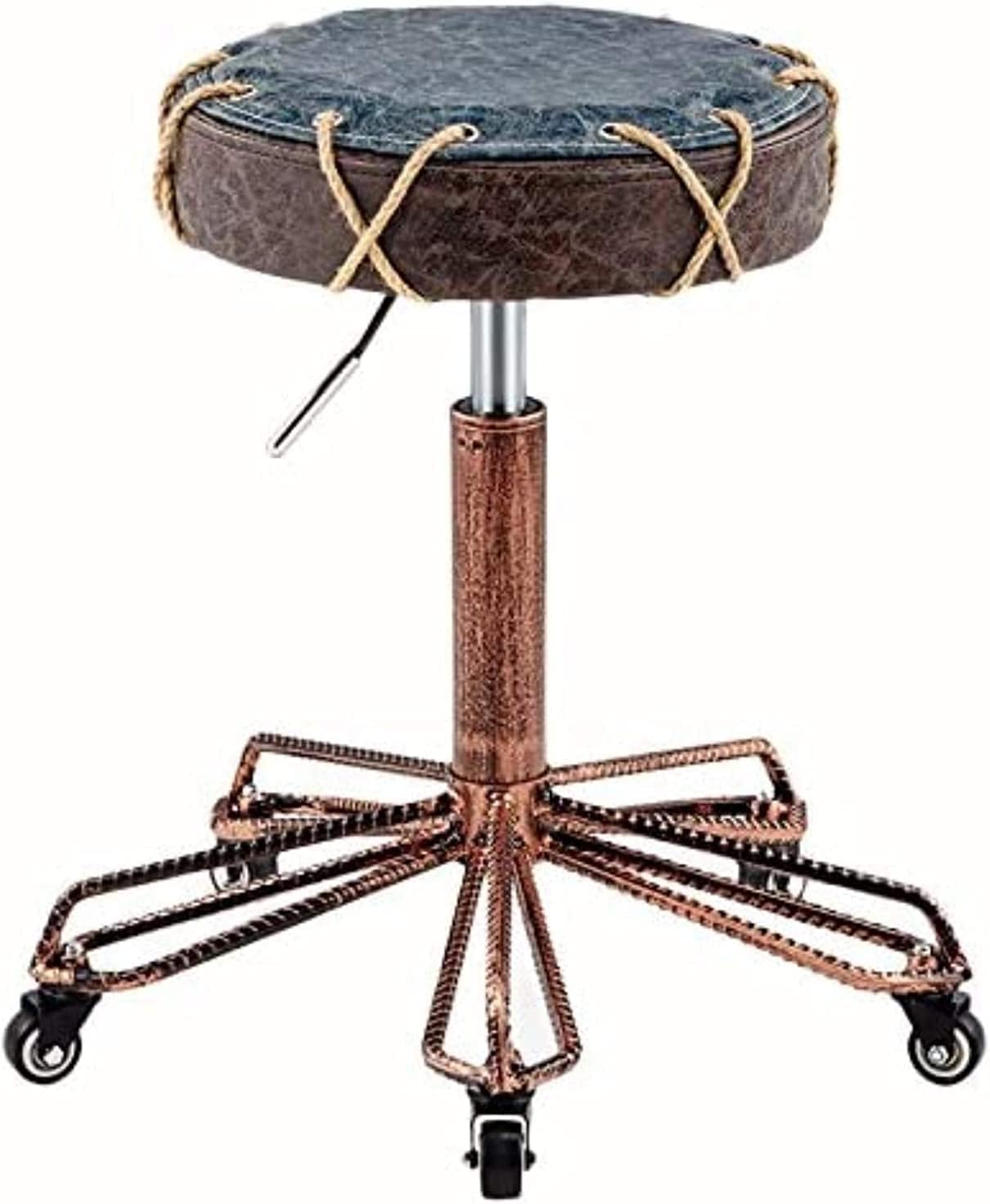 Rolling Stool Adjustable Height Stool with Wheels Swivel