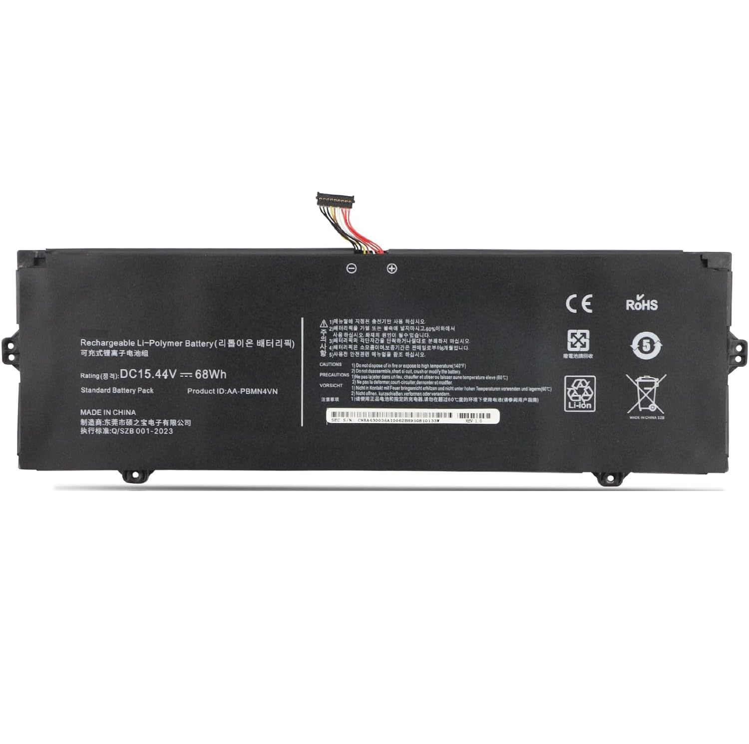Batterie de Rechange AA-PBMN4VN de 68Wh pour Ordinateur Samsung Galaxy Book Pro 15