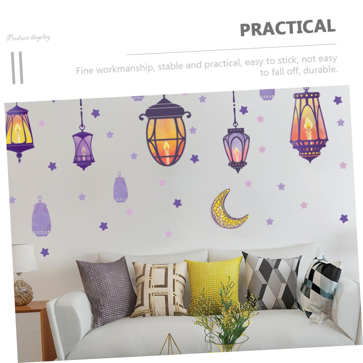 ifundom 6fogli Adesivi Murali Decorativi Per Camera Dei Stickers Con Stelle e Facile Da Applicare e Rimuovere Per Decorare Camerette e Ambienti Giovanili