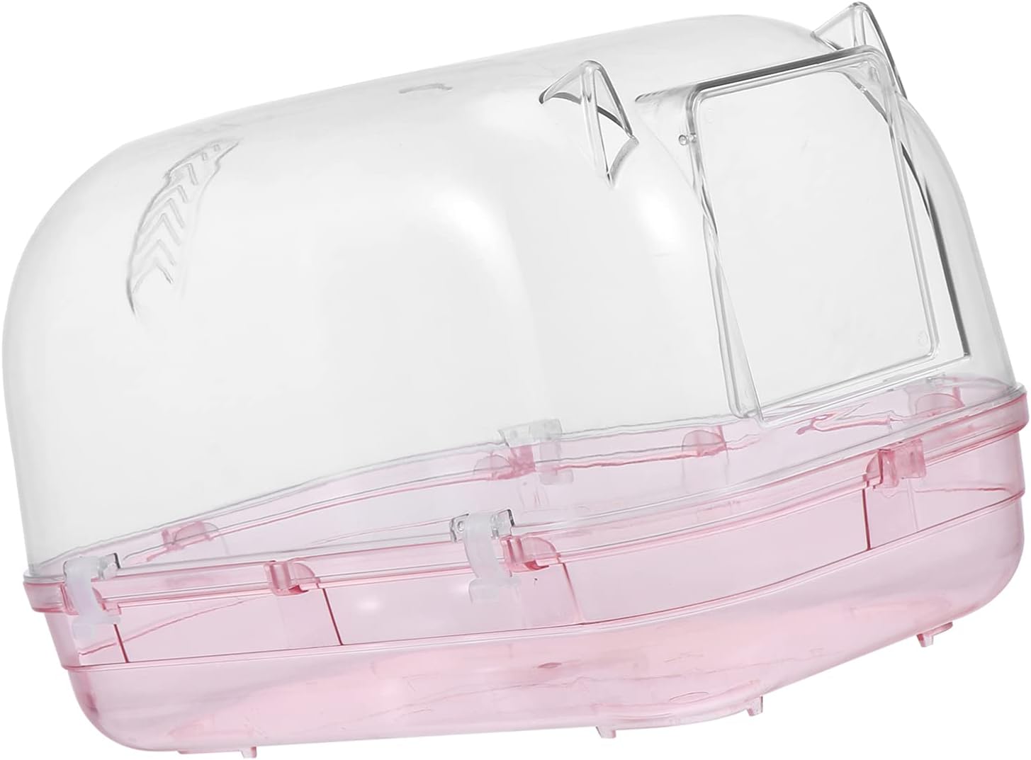 balacoo Transparent Hamster Bathing Basin Plastic Pet Bath Container for Animals Compact Design for Home and Pet Stores for Creating Joyful Bathing Environment