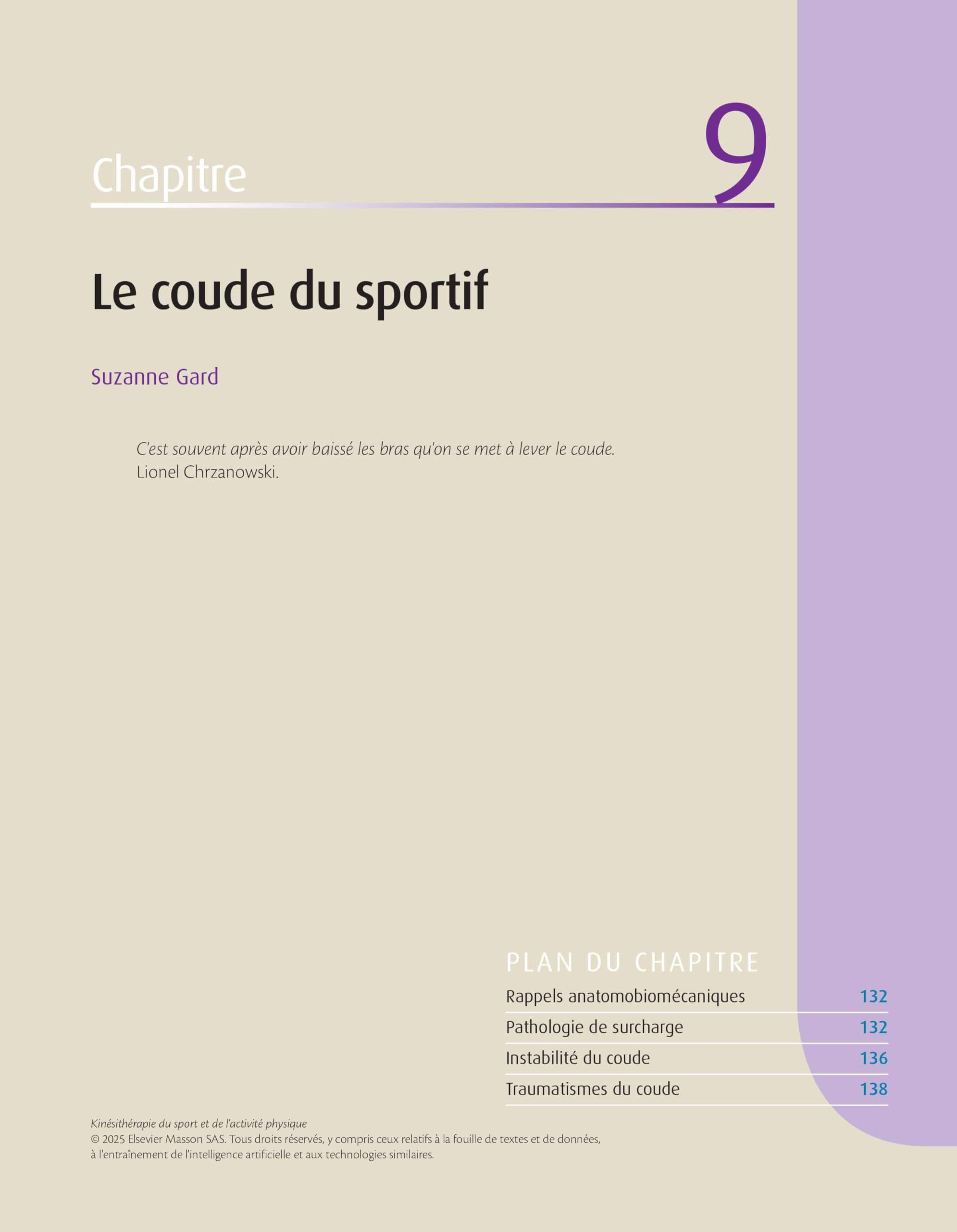 Kinésithérapie du sport et de l'activité physique: Eléments pour une pratique clinique raisonnée