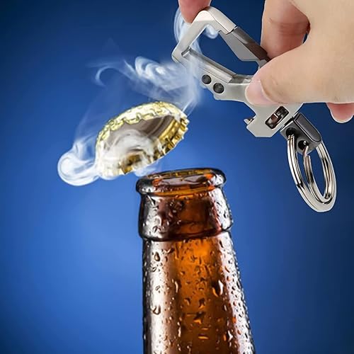 Miniatura 5 de 2 llaveros, llaveros para mosquetón, llavero de automóvil, abridor de botellas, llavero para hombres y mujeres
