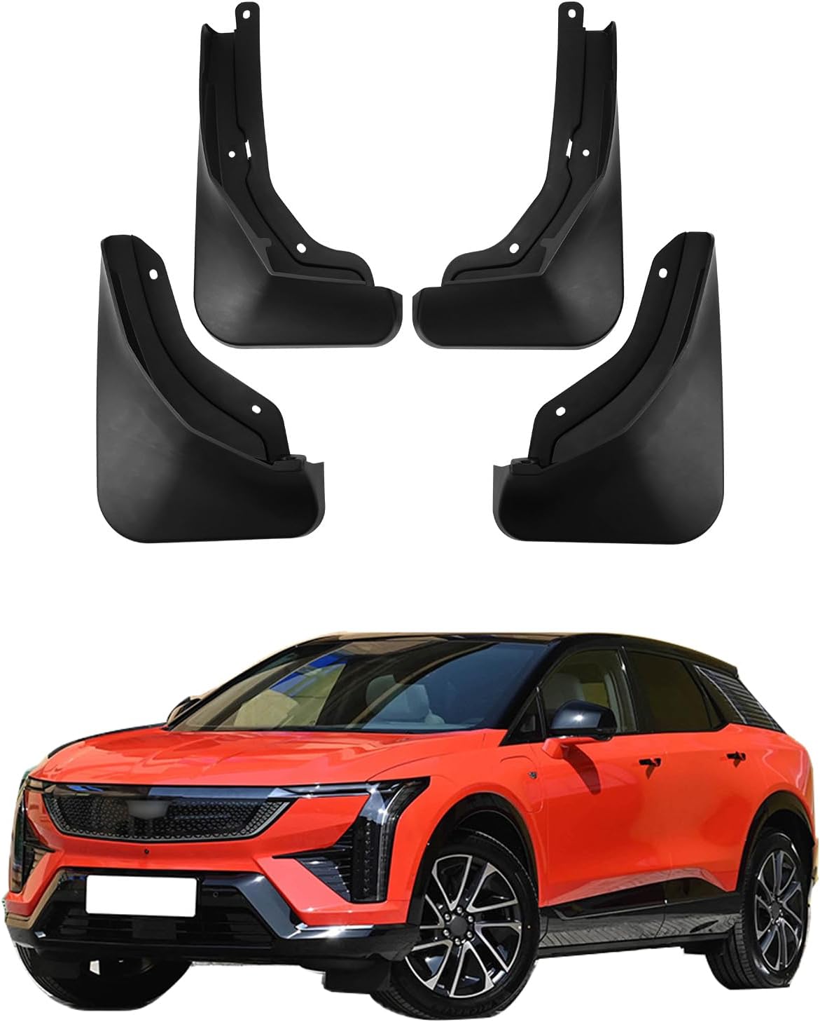 4PCS Car Mud Flaps Splash Guards Mudguards Car Mud Flaps Compatible with Cadillac Escalade 2007 2008 2009 2010 2011 2012 2013 2014