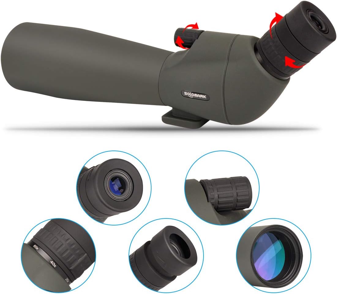 80% Off Discount 20-60x80 Spotting Scope 80mm Big Objective Lens Newest Lightweight Scope for Bird Watching Target Shooting Archery Outdoor Activities - with Tripod & Digiscoping Adapter Get Beautiful View into Screen