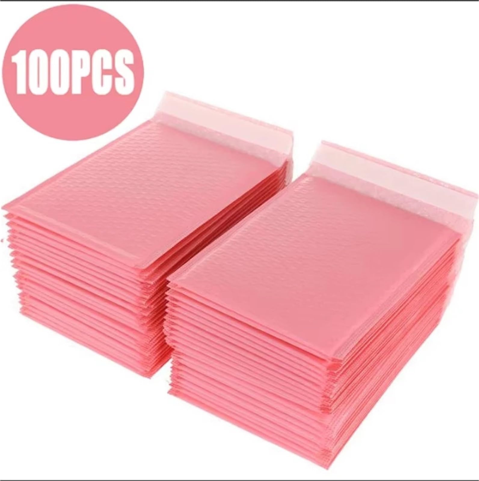 Buste Pluriball 100 pezzi Buste imbottite con bolle d'aria postali pellicola perlata Busta for posta regalo for libri foderata Autosigillante Rosa