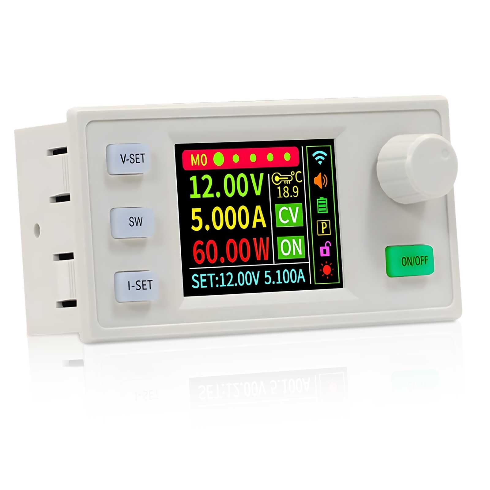 DC Instelbare Buck Boost-Converter Spanningsregelaar DC6-36V 120W Numerieke Besturing Hefspanning Constante Spanning Constante Stroom Zonne-Laadmodule LCD-Scherm met Uitgebreide Interface