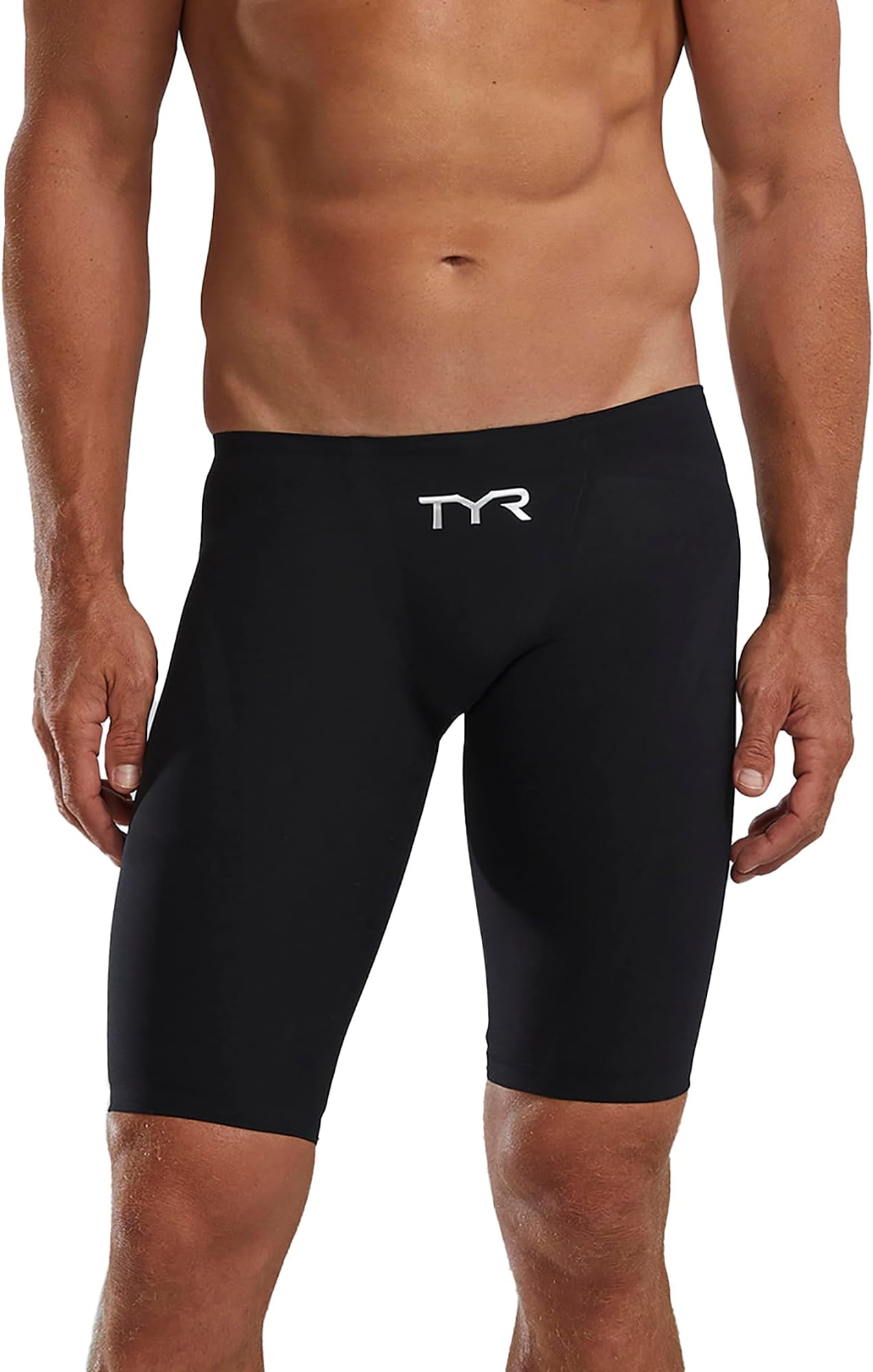 Men's Venzo Solid Competition Jammer Swimsuit
