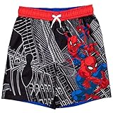 Marvel Avengers Spider-Man Big Boys Swim Trunks Bathing Suit Black/Red 8
