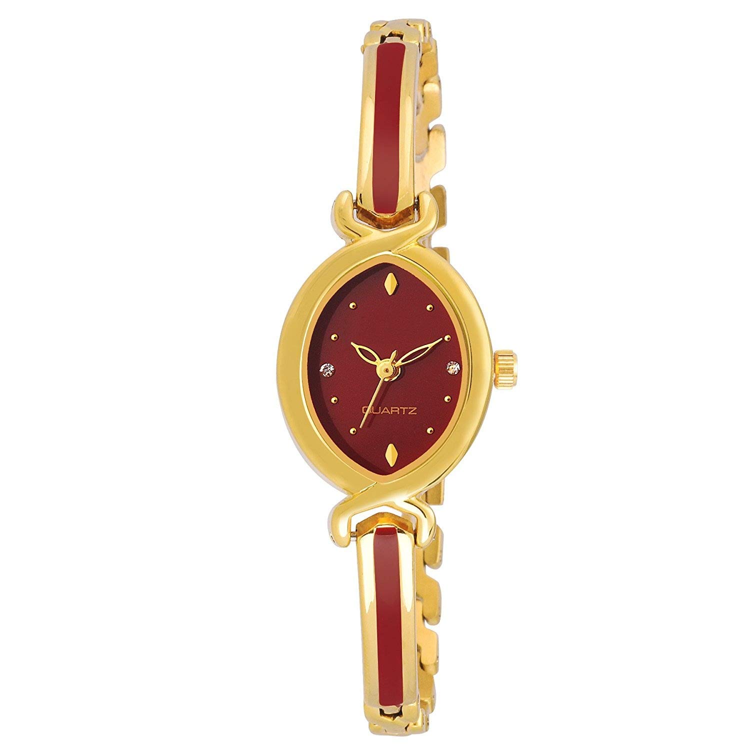 HORCHIS Casual Analog Maroon Dial Womens Stainless Steel Watch-HORC_ENT_11507 (B08BG41W6P) Amazon Price History, Amazon Price Tracker