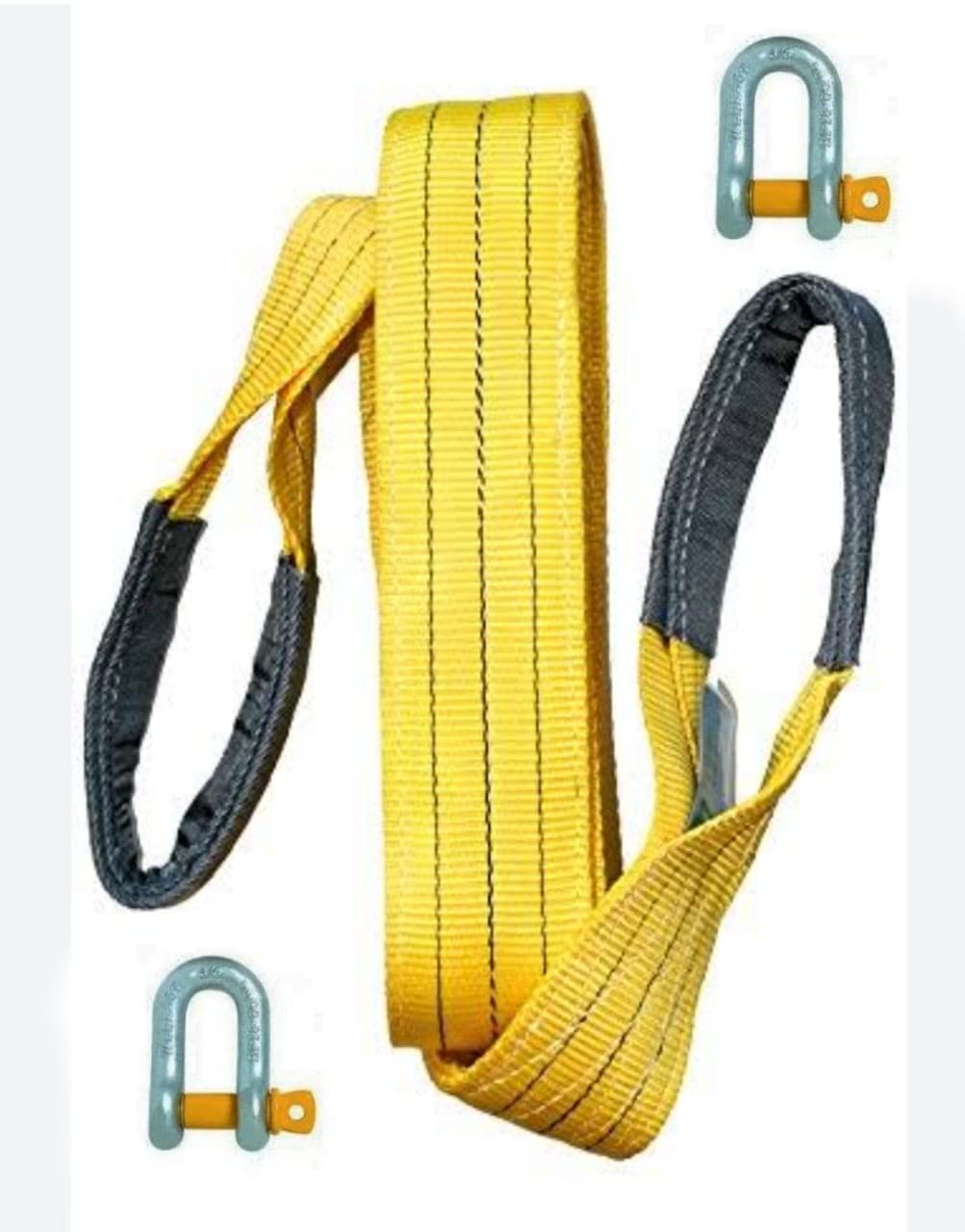 ANMOL Heavy Duty CAR Towing Belt 3 TON 3 MTR with 3 TON CLAMP Amazon