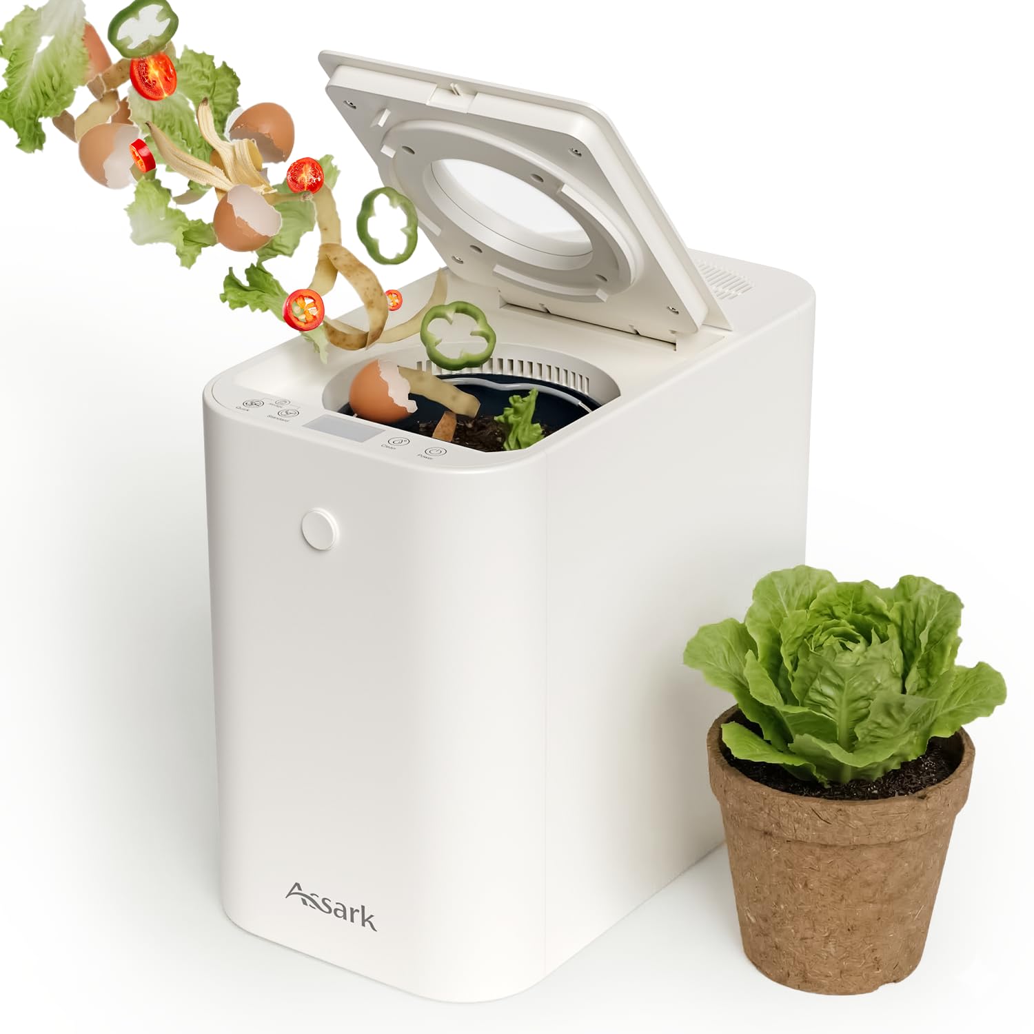 Composteur électrique de comptoir Assark pour une cuisine zéro déchet