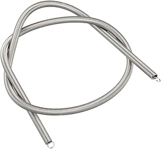 uxcell Extended Tension Spring Wire Diameter 0.016", OD 0.12", Free Length 11.81" Stainless Steel Small Dual Hook Tension Spring
