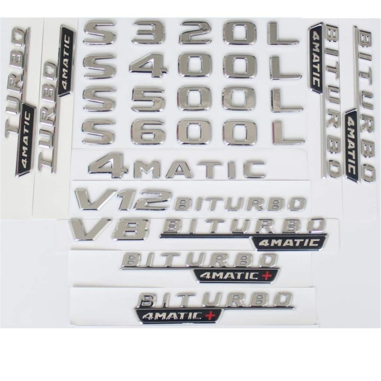 S550 Amg Rear Decals Fenders For Mercedes-Benz S550 1 CHROME E63 + 4MATIC REPLACEMENT FOR ...