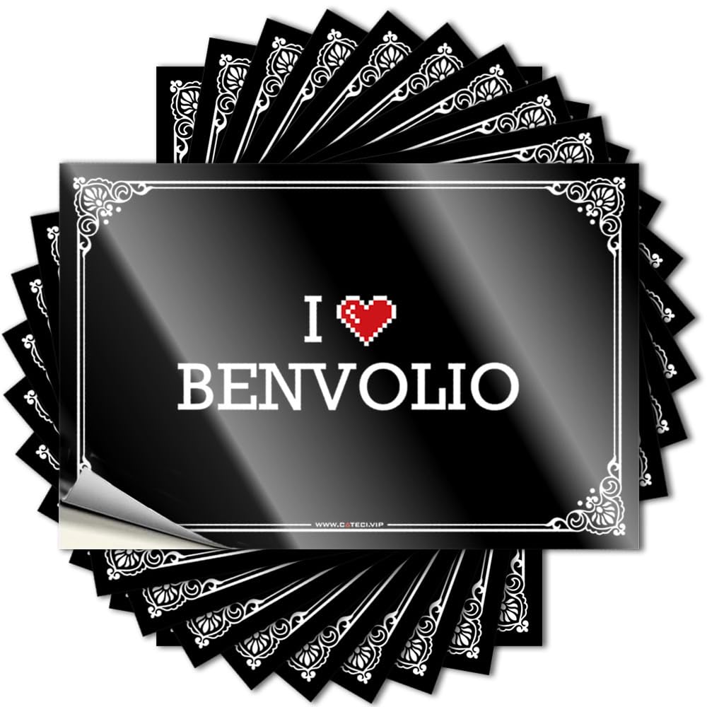 I Love Benvolio Southern Decal | Bathroom Gifts Waterproof Vinyl Case Gamers Removable Decal Peel Stick(8X12CM)