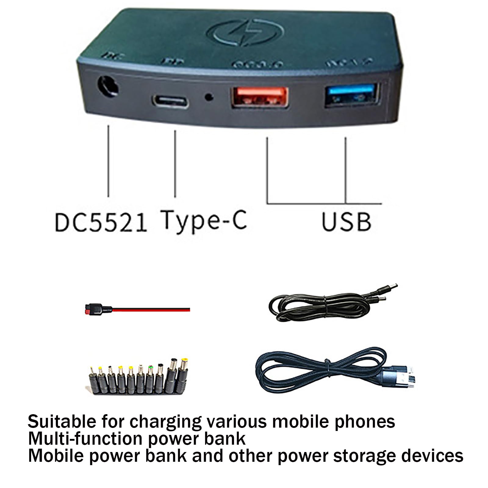 Cargador solar portátil con controlador de alimentación de alta eficiencia y salidas USB duales para actividades al aire libre, incluyendo senderismo y camping