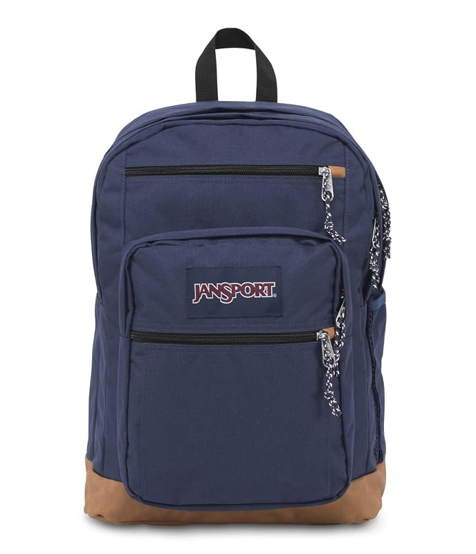 JanSport Cool Backpack, with 15-inch Laptop Sleeve - Large Computer Bag Rucksack with 2 Compartments, Ergonomic Straps, Navy One Size Navy