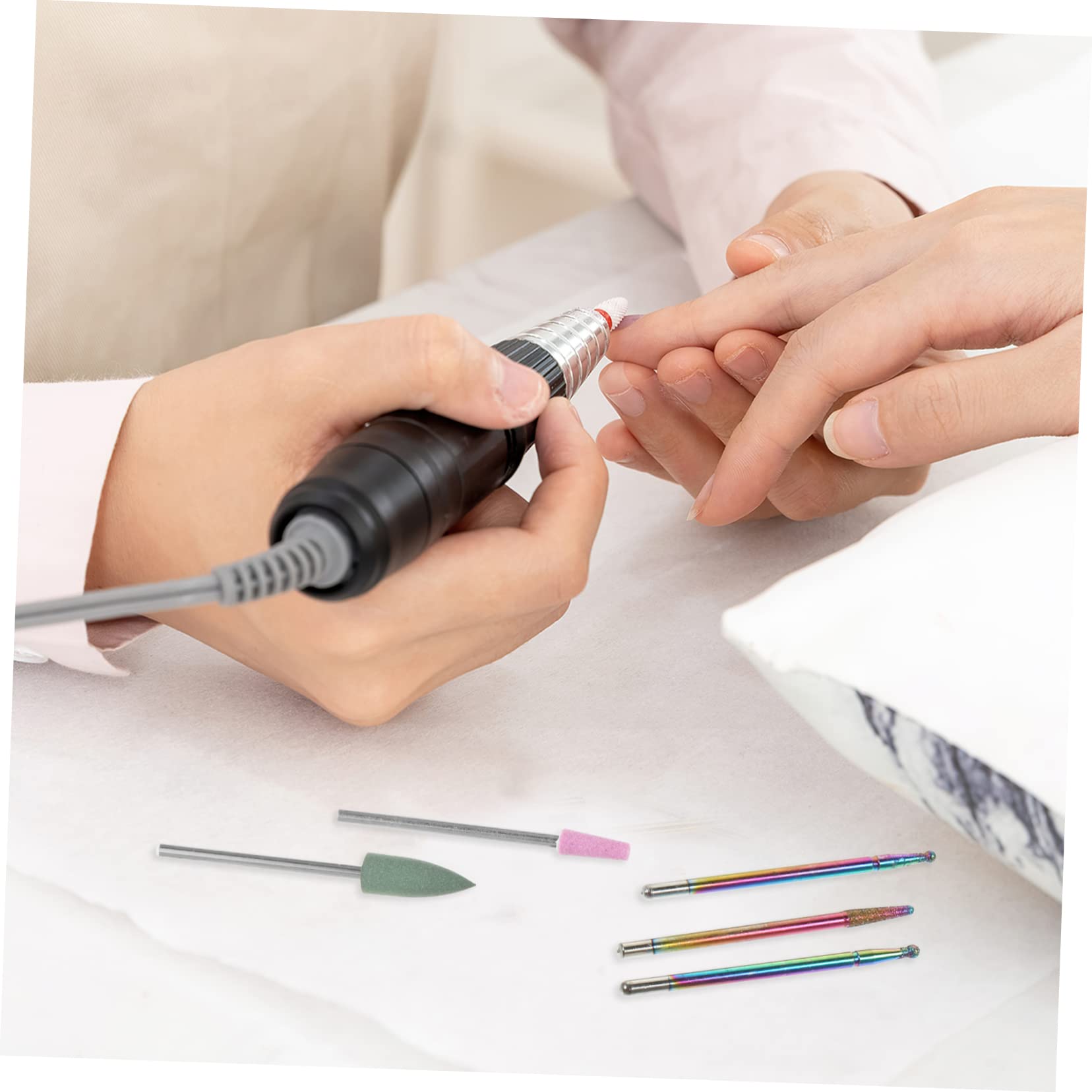 minkissy 50stücke Teiliges Nagelbohrer-aufsätze Für Gel-nägel Professionelle Fräser Für Nagelhaut Und Nagellackentfernung Kompatibel Mit Gängigen Elektrischen Nagelbohrern Langlebig