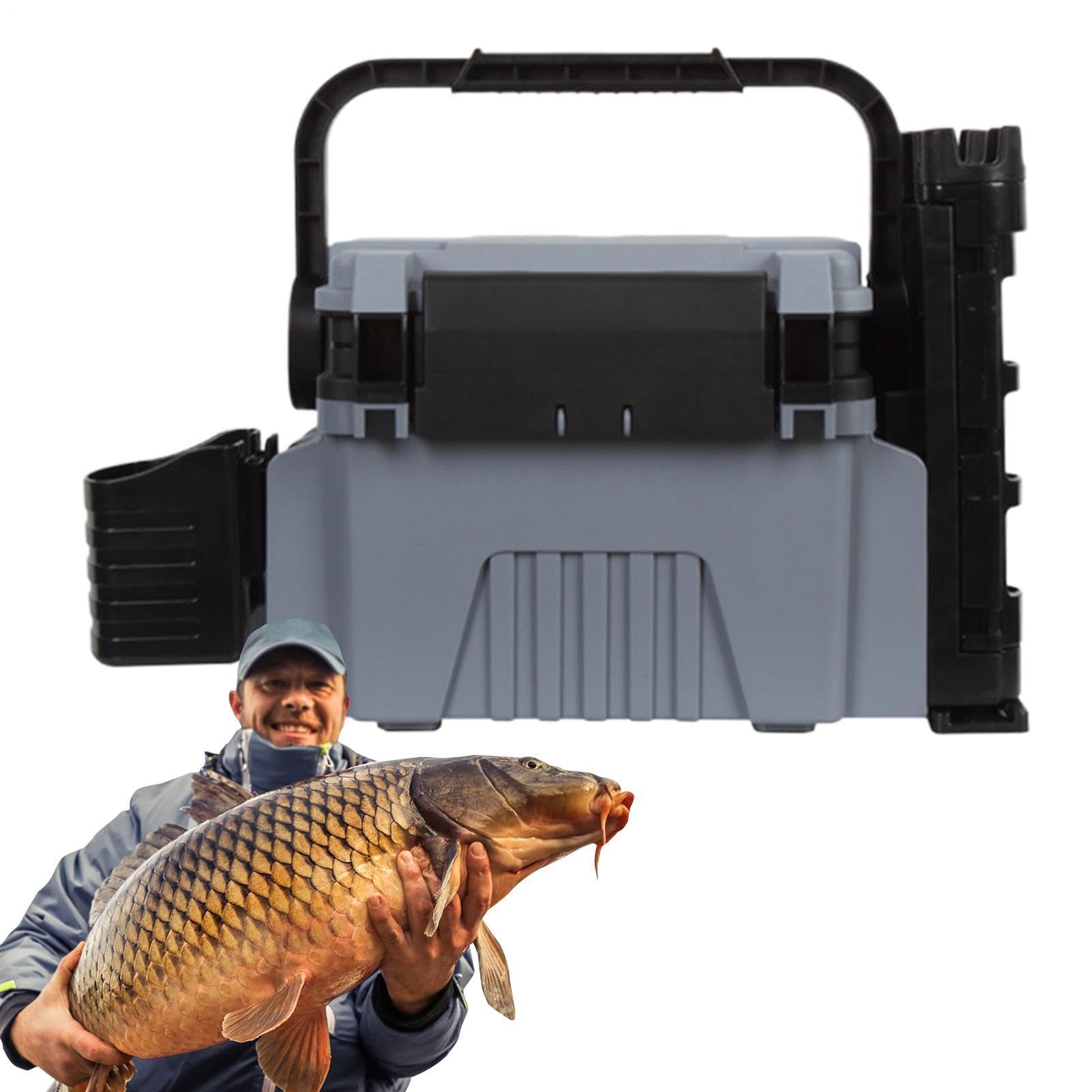 Grande Cassetta per Attrezzi da Pesca Contenitore Organizzato Per Accessori | Contenitore Leggero Organizzato Per Esterno Ideale Per Principianti E Appassionati